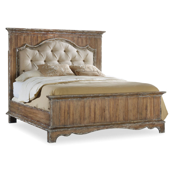 Hooker Furniture 5300-90850 Chatelet Queen Upholstered Mantle Panel Bed IMAGE 1