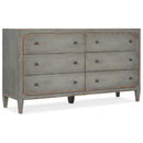 Hooker Furniture 5805-90002-95 Ciao Bella Six-Drawer Dresser- Speckled Gray IMAGE 1