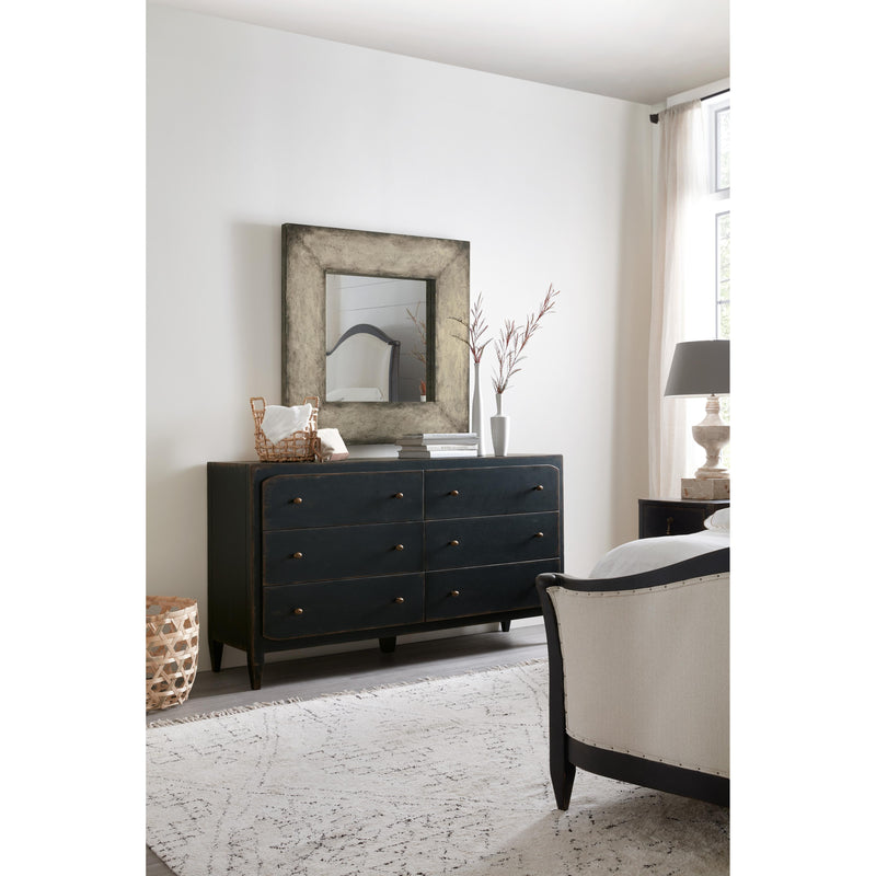 Hooker Furniture 5805-90002-99 Ciao Bella Six-Drawer Dresser- Black IMAGE 3