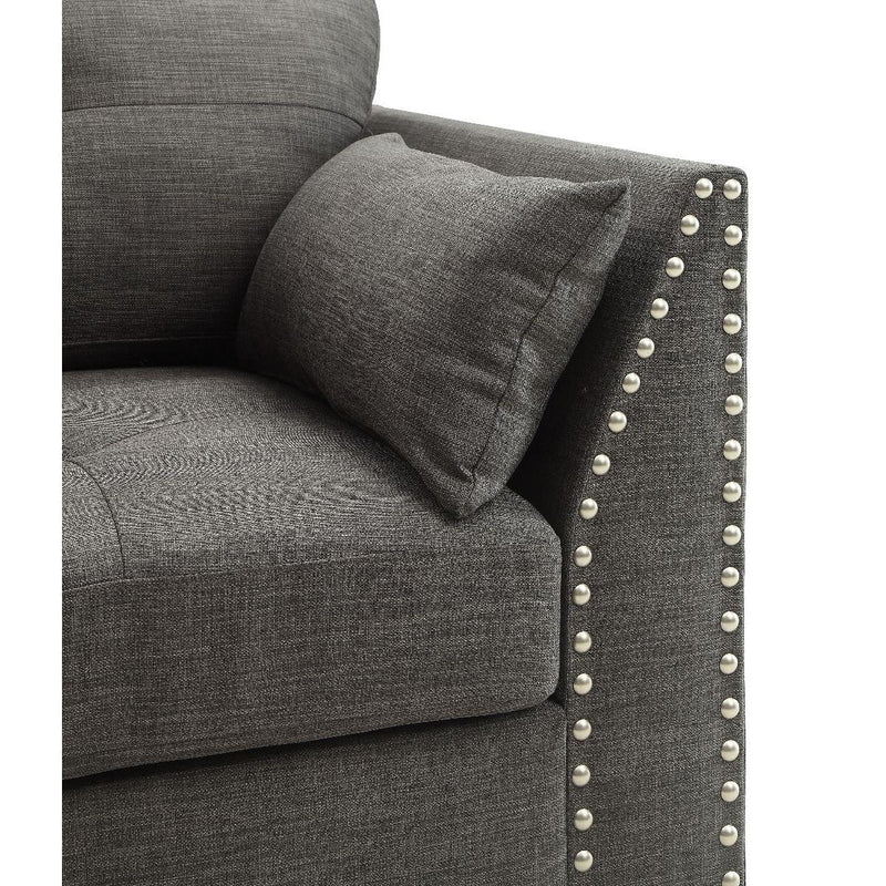 Acme Furniture Laurissa Stationary Fabric Sofa 52405 IMAGE 5