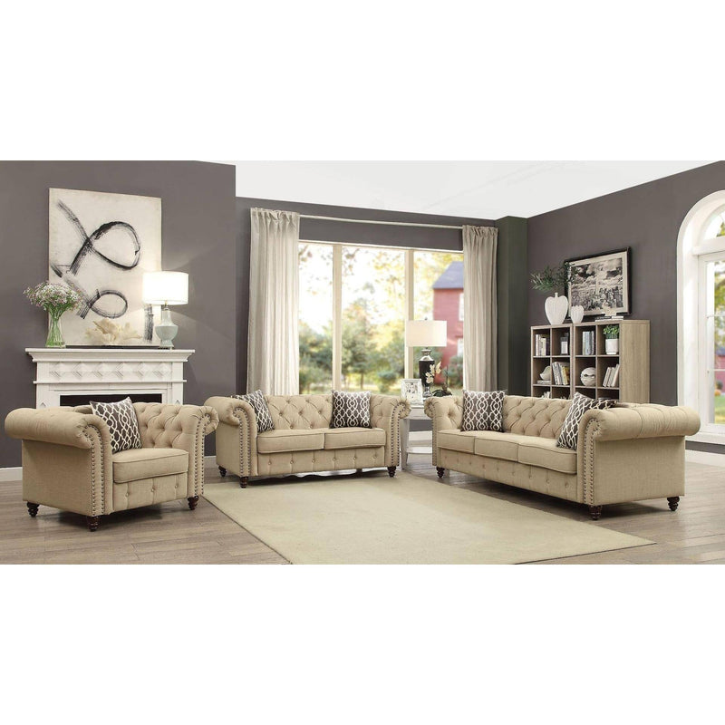 Acme Furniture Aurelia Stationary Fabric Sofa 52420 IMAGE 4