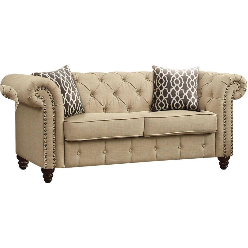 Acme Furniture Aurelia Stationary Fabric Loveseat 52421 IMAGE 1