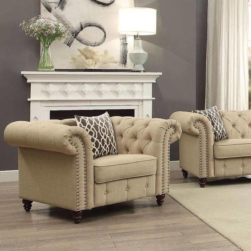 Acme Furniture Aurelia Stationary Fabric Chair 52422 IMAGE 2
