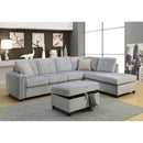 Acme Furniture Belville 52713 Ottoman with Storage - Grey IMAGE 3