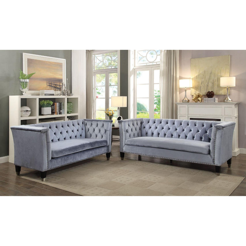 Acme Furniture Honor Stationary Fabric Loveseat 52786 IMAGE 2