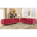Acme Furniture Adam 52796 Loveseat - Red IMAGE 2