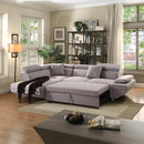 Acme Furniture Jemima 52990 Sectional Sofa with Sleeper IMAGE 2