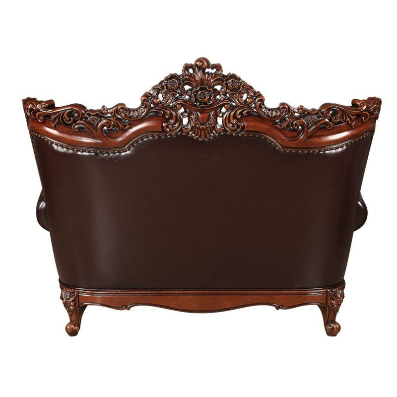 Acme Furniture Forsythia Stationary Leather Match Loveseat 53071 IMAGE 4