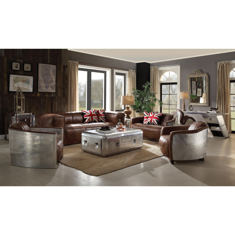 Acme Furniture Brancaster Stationary Leather Sofa 53545 IMAGE 8