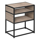 Monarch I 3507 Accent Table - Dark Taupe/Black IMAGE 1