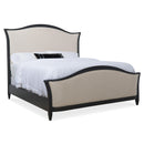  Hooker Furniture 5805-90850-99 Ciao Bella Queen Upholstered Bed- Black IMAGE 1