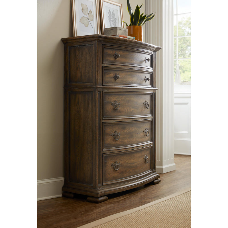 Hooker Furniture 5960-90010-MULTI Gillespie Five-Drawer Chest IMAGE 3