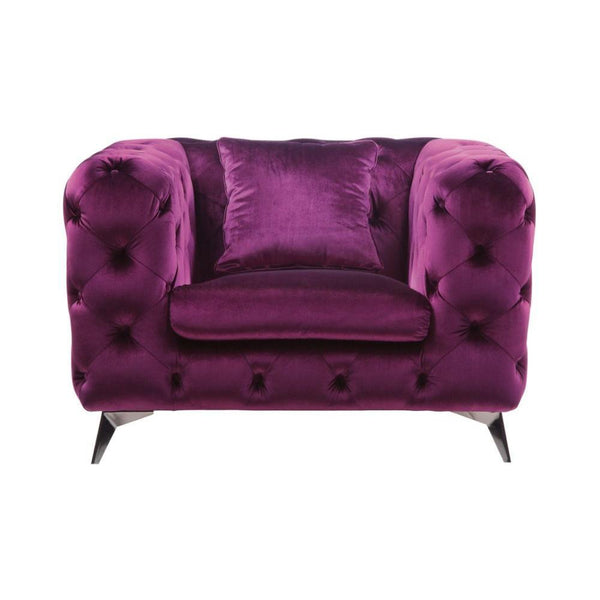Acme Furniture Atronia Stationary Fabric Chair 54907 IMAGE 1