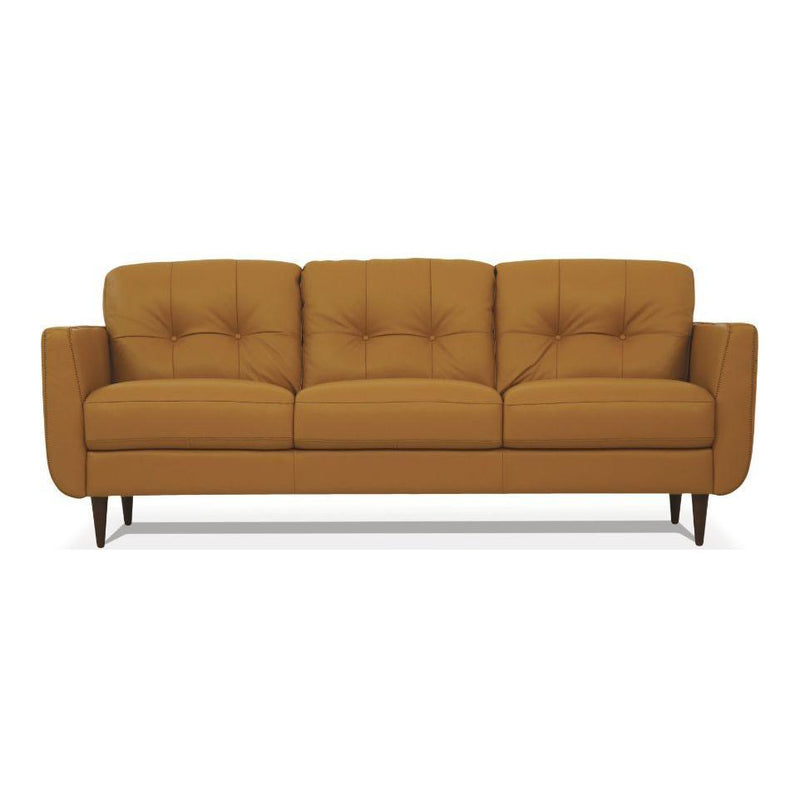 Acme Furniture Radwan Stationary Leather Sofa 54955 IMAGE 1
