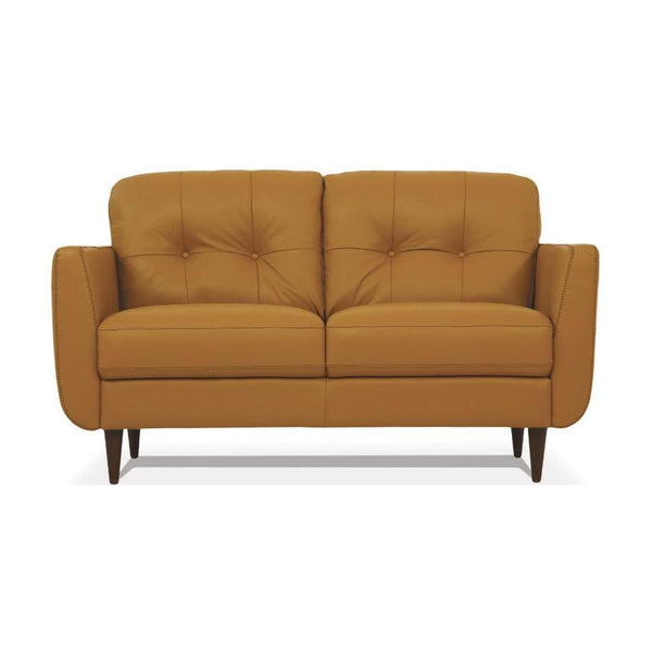 Acme Furniture Radwan Stationary Leather Loveseat 54956 IMAGE 1