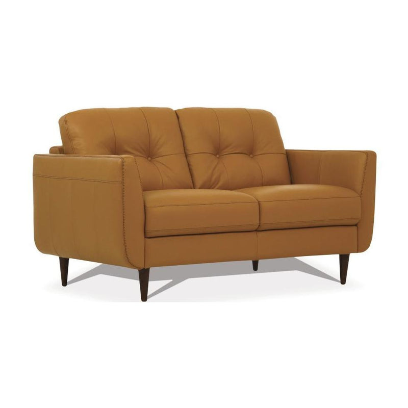 Acme Furniture Radwan Stationary Leather Loveseat 54956 IMAGE 2