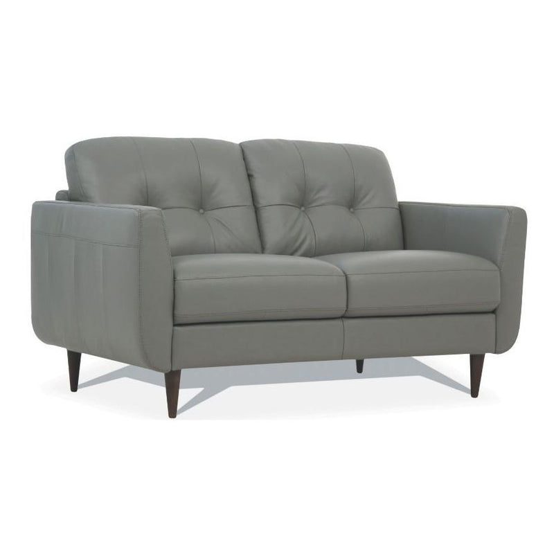 Acme Furniture Radwan Stationary Leather Loveseat 54961 IMAGE 2