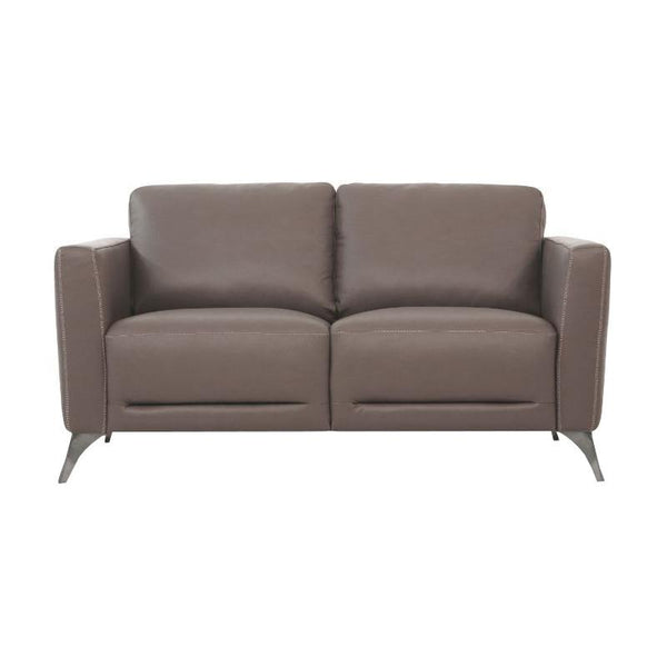 Acme Furniture Malaga Stationary Leather Loveseat 55001 IMAGE 1