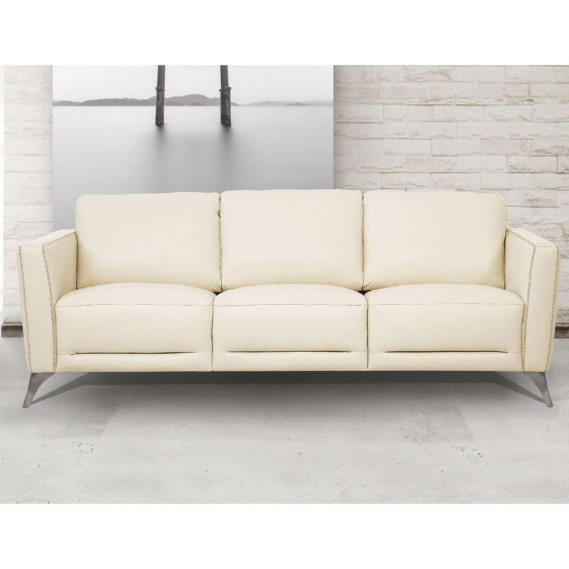 Acme Furniture Malaga Stationary Leather Sofa 55005 IMAGE 6