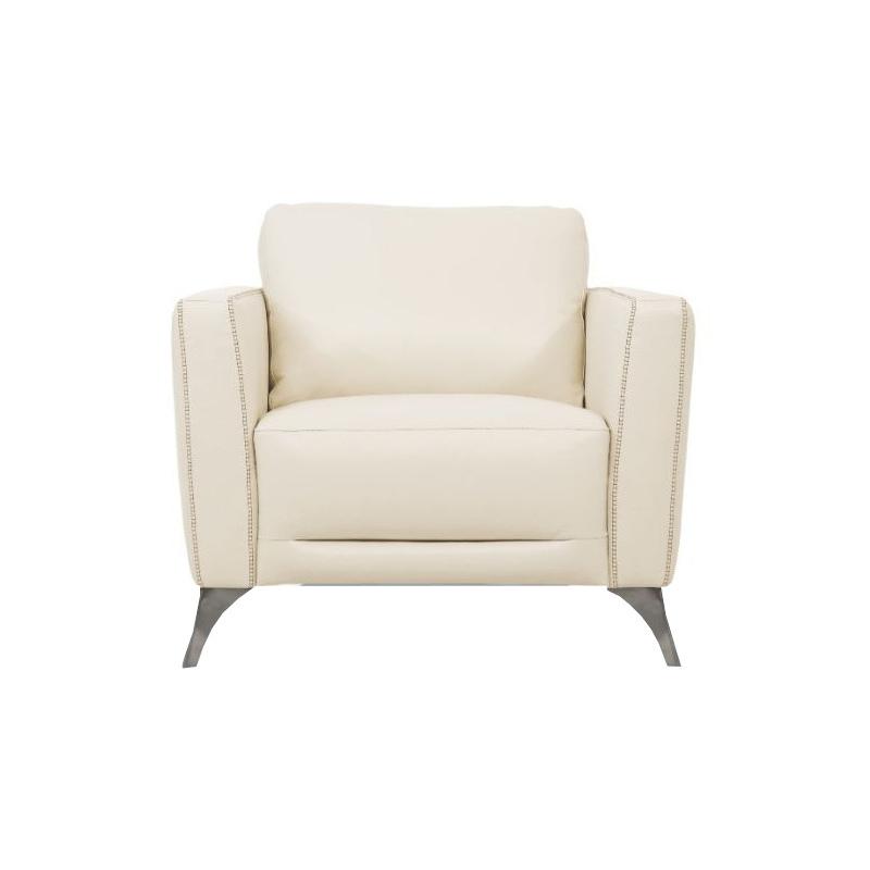 Acme Furniture Malaga Stationary Leather Chair 55007 IMAGE 1