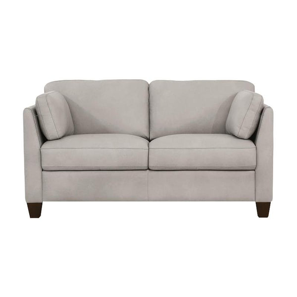 Acme Furniture Matias Stationary Leather Loveseat 55016 IMAGE 1