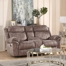 Acme Furniture Zubaida 55020 Glider Sofa - Two Tone Chocolate IMAGE 1
