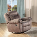 Acme Furniture Zubaida 55022 Glider Recliner - Two Tone Chocolate IMAGE 1