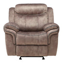 Acme Furniture Zubaida 55022 Glider Recliner - Two Tone Chocolate IMAGE 3