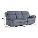 Acme Furniture Zubaida 55025 Motion Sofa & Console with USB IMAGE 7