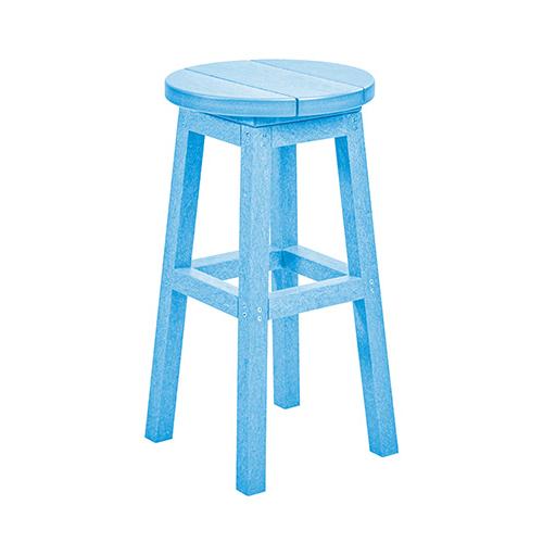 C.R. Plastic Products Generation C21C-12 Counter Height Bar Stool - Sky Blue IMAGE 1