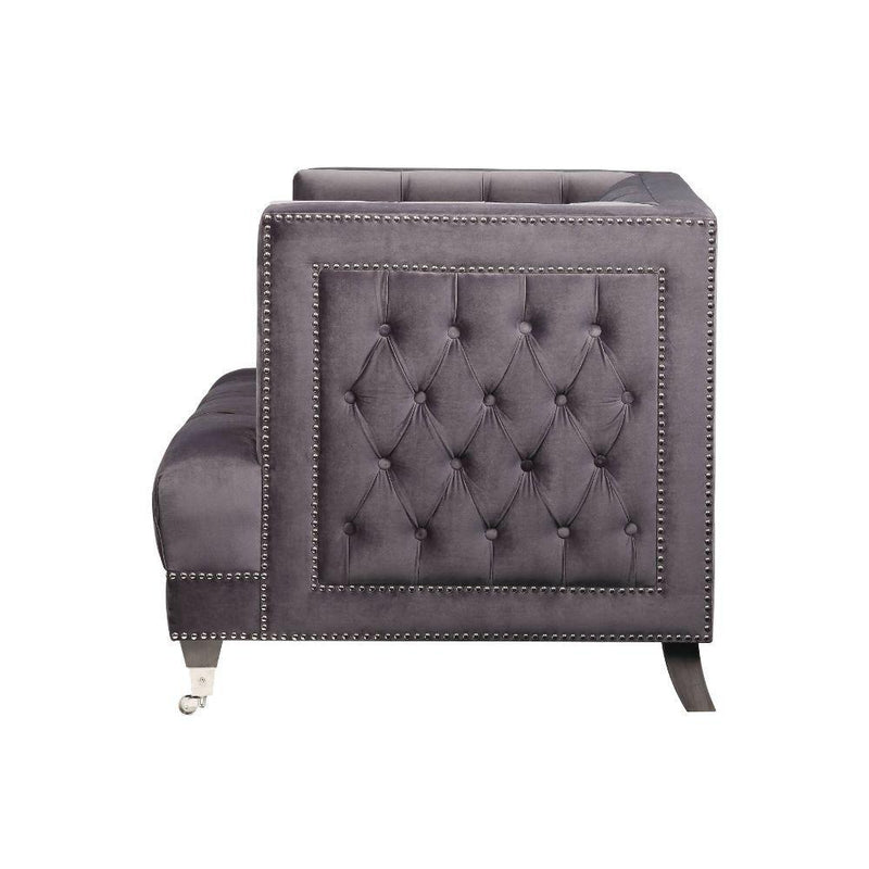 Acme Furniture Hegio Stationary Fabric Chair 55267 IMAGE 4