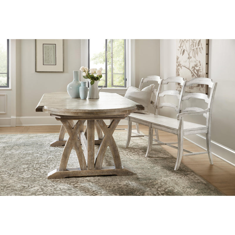 Hooker Furniture 5750-75200-MWD Boheme Colibri 88in Trestle Dining Table with 1-20in Leaf IMAGE 7