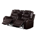 Acme Furniture Braylon 55416 Motion Loveseat - Brown IMAGE 3