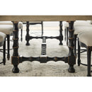  Hooker Furniture 5805-75200-80 Ciao Bella 84in Trestle Table with 2-18in Leaves-Flaky White/Black IMAGE 8