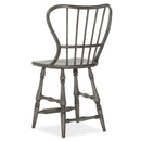 Hooker Furniture 5805-75351-96 Ciao Bella Spindle Back Counter Stool-Speckled Gray IMAGE 2
