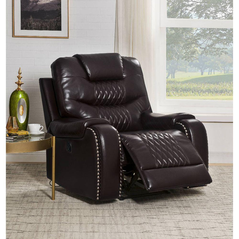 Acme Furniture Braylon Power Polyurethane Recliner 55418 IMAGE 5