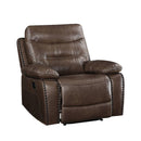 Acme Furniture Aashi 55422 Motion Recliner - Brown IMAGE 2
