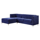 Acme Furniture Sullivan 55490 Sectional Sofa - Navy Blue IMAGE 2