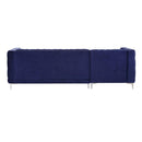 Acme Furniture Sullivan 55490 Sectional Sofa - Navy Blue IMAGE 4