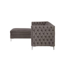 Acme Furniture Sullivan 55495 Sectional Sofa - Grey IMAGE 4