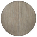 Hooker Furniture 6050-75203-GRY Affinity 48in Round Pedestal Dining Table with 1-18in Leaf IMAGE 3