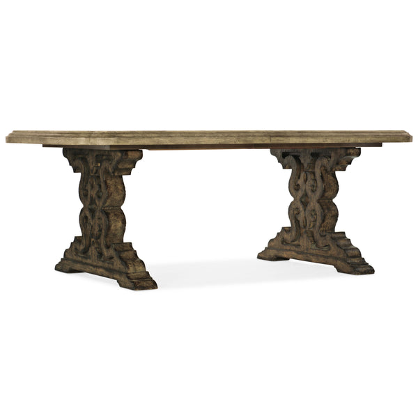 Hooker Furniture 6960-75200-81 La Grange Le Vieux 86in Double Pedestal Table with 2-18in Leaves IMAGE 1