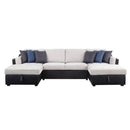 Acme Furniture Merill 56015 Sectional Sofa with Sleeper IMAGE 1