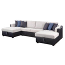 Acme Furniture Merill 56015 Sectional Sofa with Sleeper IMAGE 2