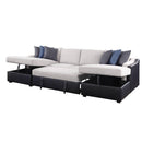Acme Furniture Merill 56015 Sectional Sofa with Sleeper IMAGE 3