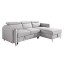 Acme Furniture Reyes 56040 Sectional Sofa with Sleeper IMAGE 2