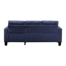 Acme Furniture Earsom 56650 Sectional Sofa with Reversible Chaise - Blue IMAGE 4
