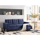 Acme Furniture Earsom 56650 Sectional Sofa with Reversible Chaise - Blue IMAGE 6