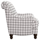  Coaster Furniture Glenn 903096 Upholstered English Arm Accent Chair - Grey IMAGE 7