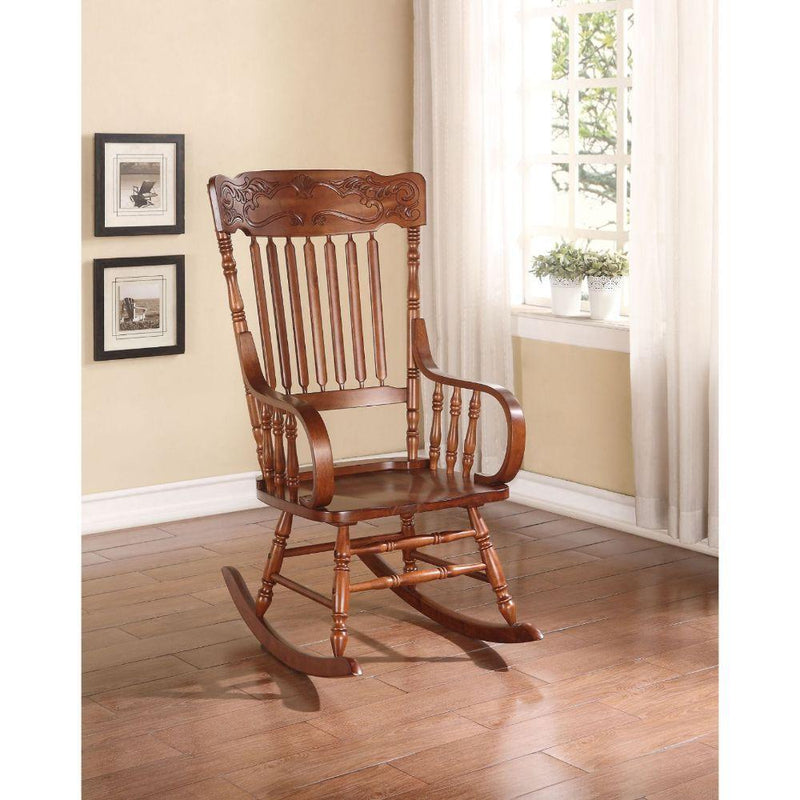Acme Furniture Kloris Rocking Wood Chair 59210 IMAGE 2